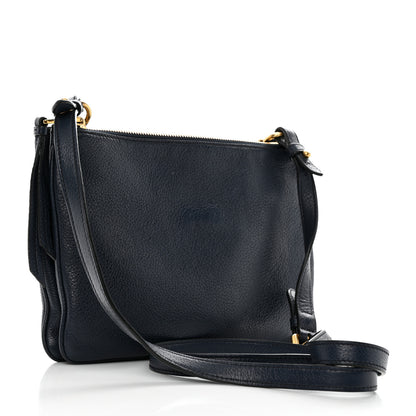 Prada Vitello Phenix Double Zip Crossbody Bag Baltico 3 of 9