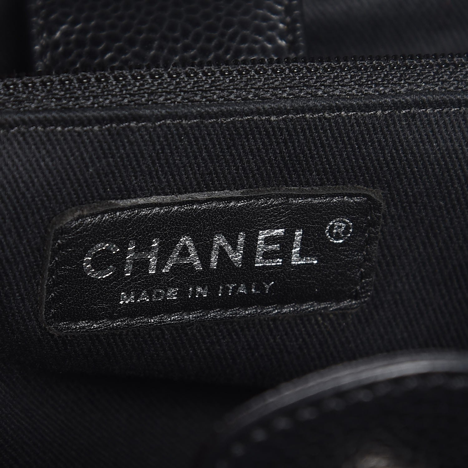 Chanel Soft Caviar CC Medium Top Handle Tote Black 7 of 8