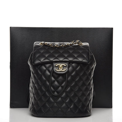 Chanel Calfskin Quilted Small Urban Spirit Backpack Black 8 of 8