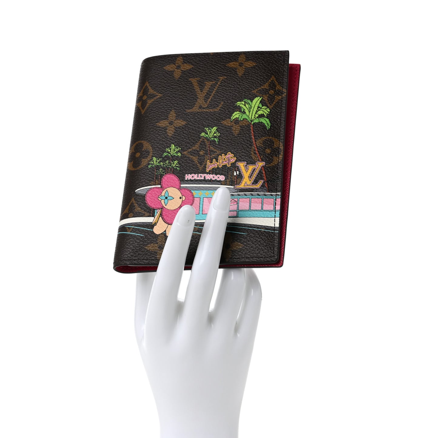 Monogram 2021 Christmas Animation Hollywood Passport Cover Fuchsia