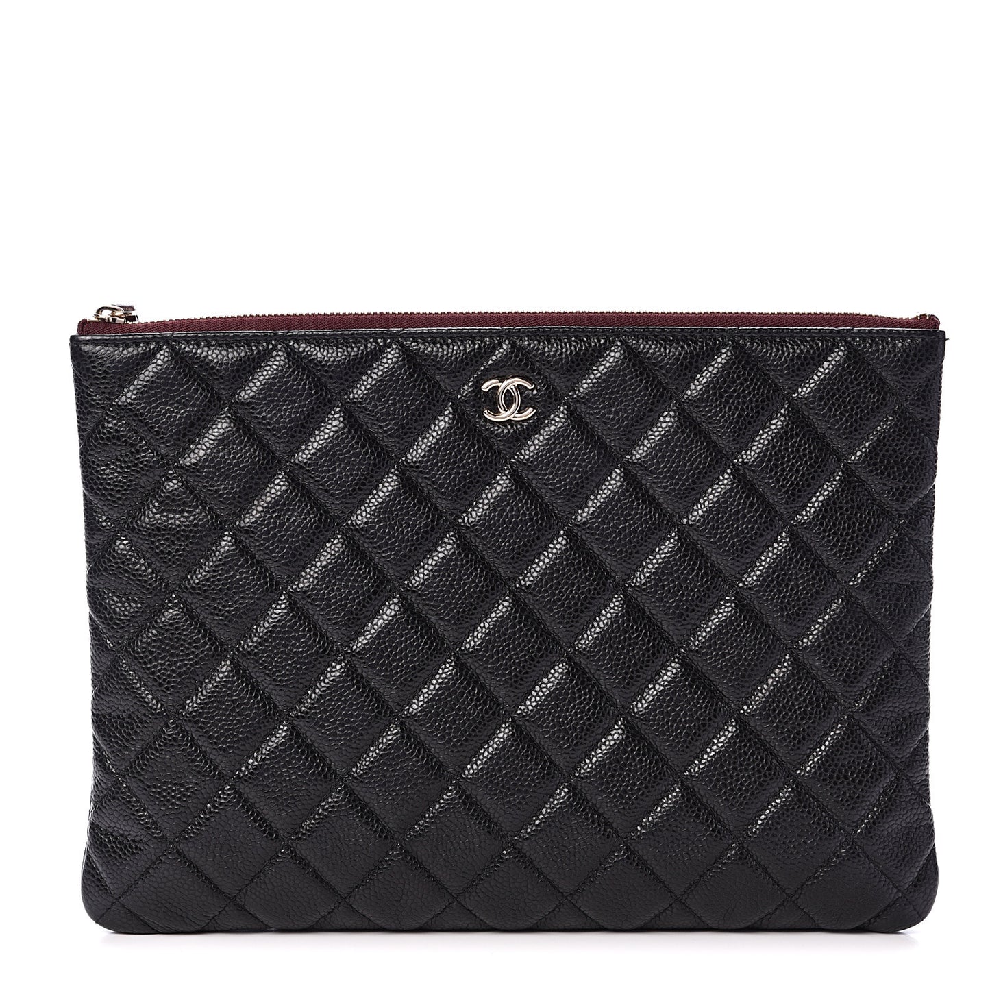 Caviar Quilted Medium Cosmetic Case Black