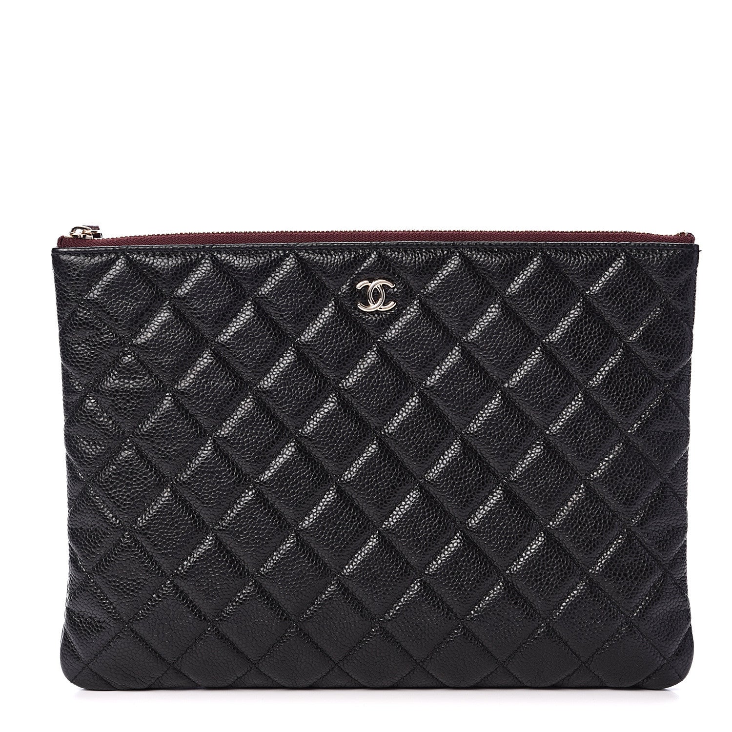 Chanel Caviar Quilted Medium Cosmetic Case Black 1 of 8