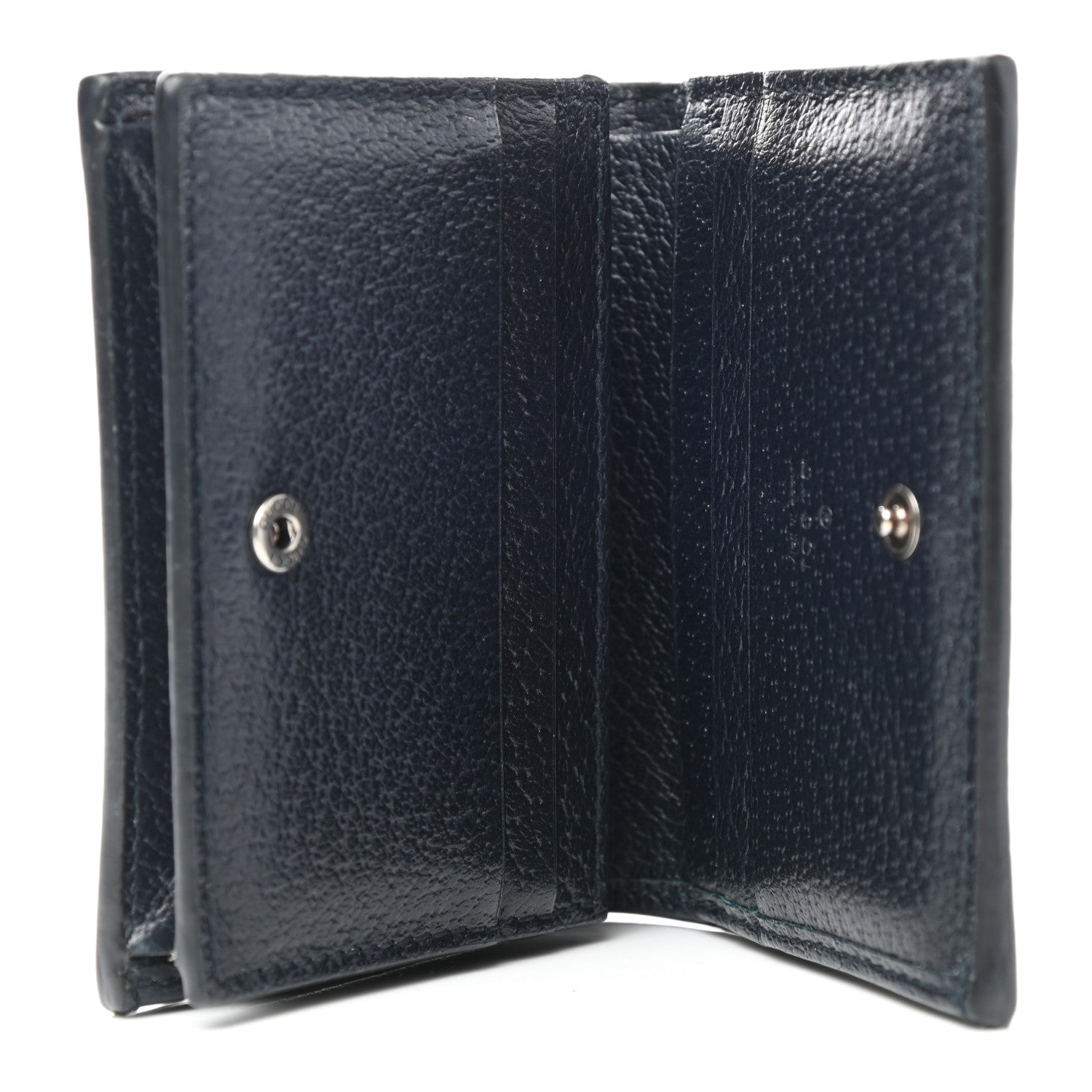 Gucci GG Supreme Monogram Textured Dollar Calfskin Web Ophidia Card Case Beige Blue 6 of 11