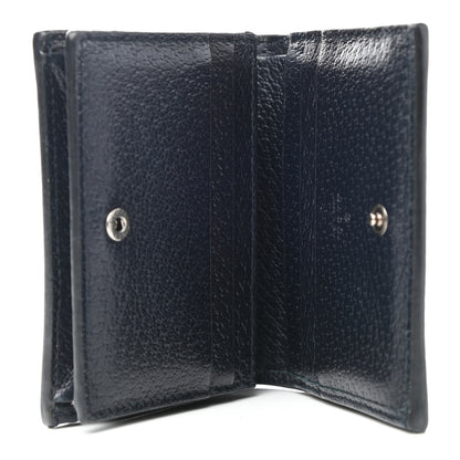 Gucci GG Supreme Monogram Textured Dollar Calfskin Web Ophidia Card Case Beige Blue 6 of 11
