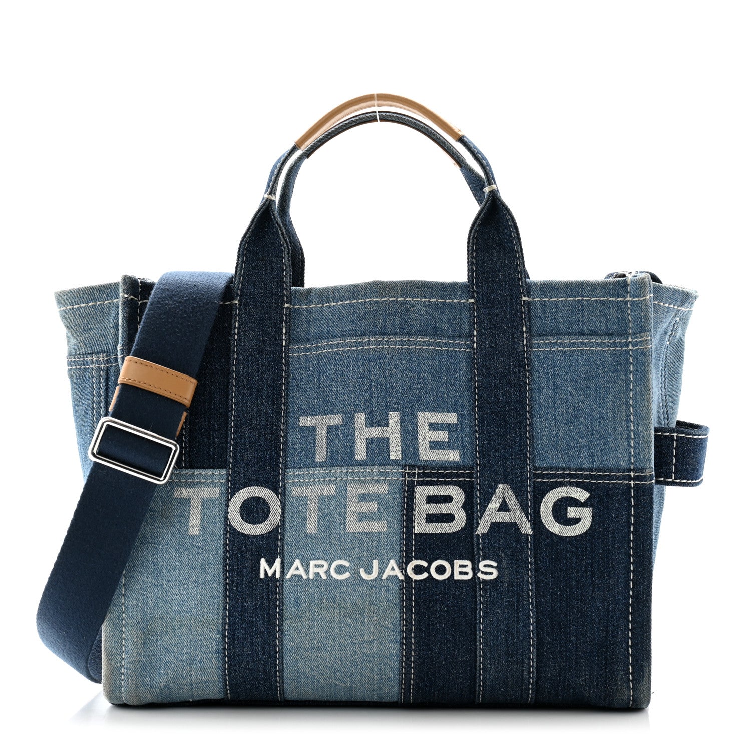 Marc Jacobs Denim Canvas Medium The Tote Bag Blue 1 of 13