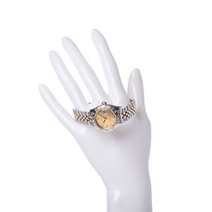 Rolex Stainless Steel 18K Yellow Gold Diamond 26mm Oyster Perpetual Datejust Watch Champagne 179313 2 of 6