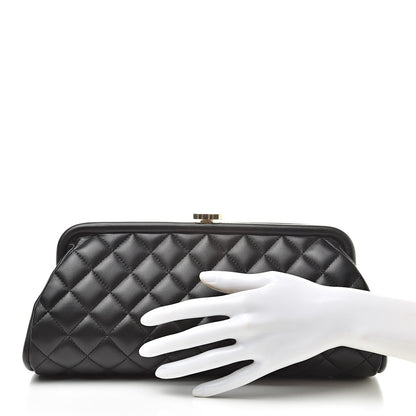 Chanel Lambskin Quilted Timeless Clutch Black 2 of 8