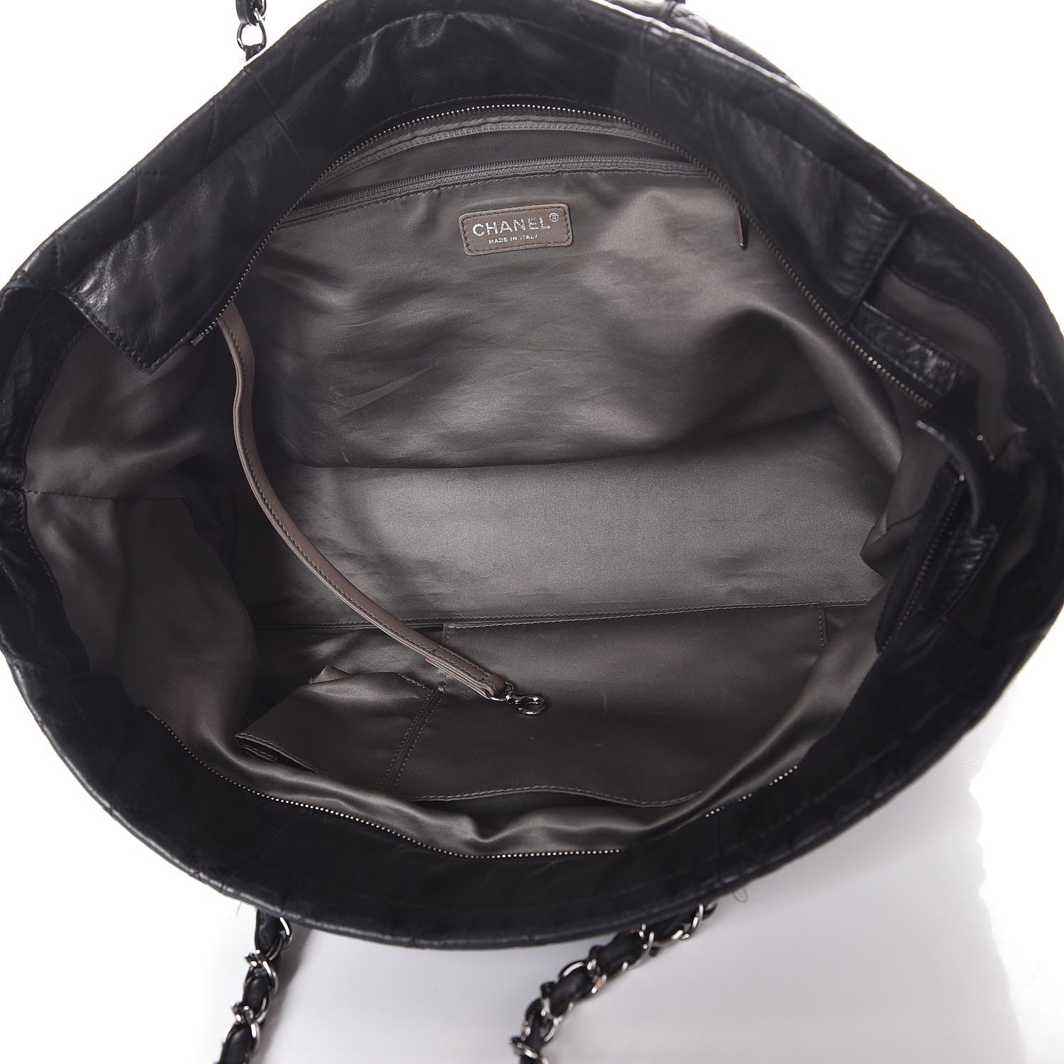 Chanel Lambskin Quilted East West Sharpei Tote Black 5 of 14