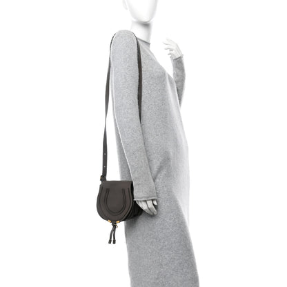 Chloe Calfskin Mini Marcie Round Crossbody Bag Cashmere Grey 2 of 11