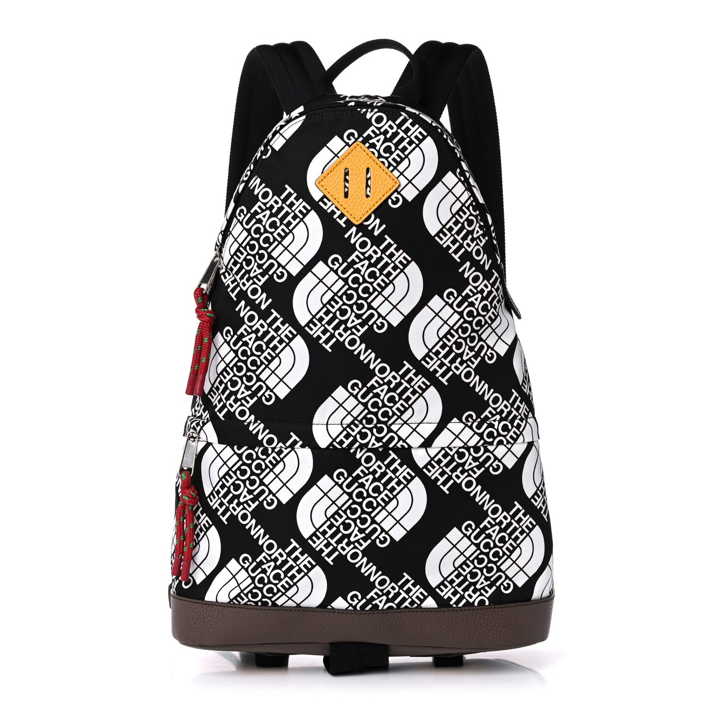 X THE NORTH FACE Econyl Nylon Medium Backpack Black Ivory New Acero Crop