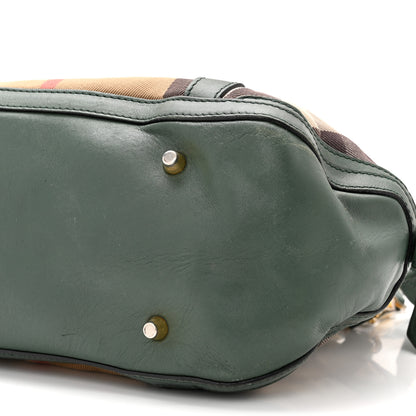 Burberry Bridle Calfskin House Check Small Orchard Bowling Bag Green 11 of 18