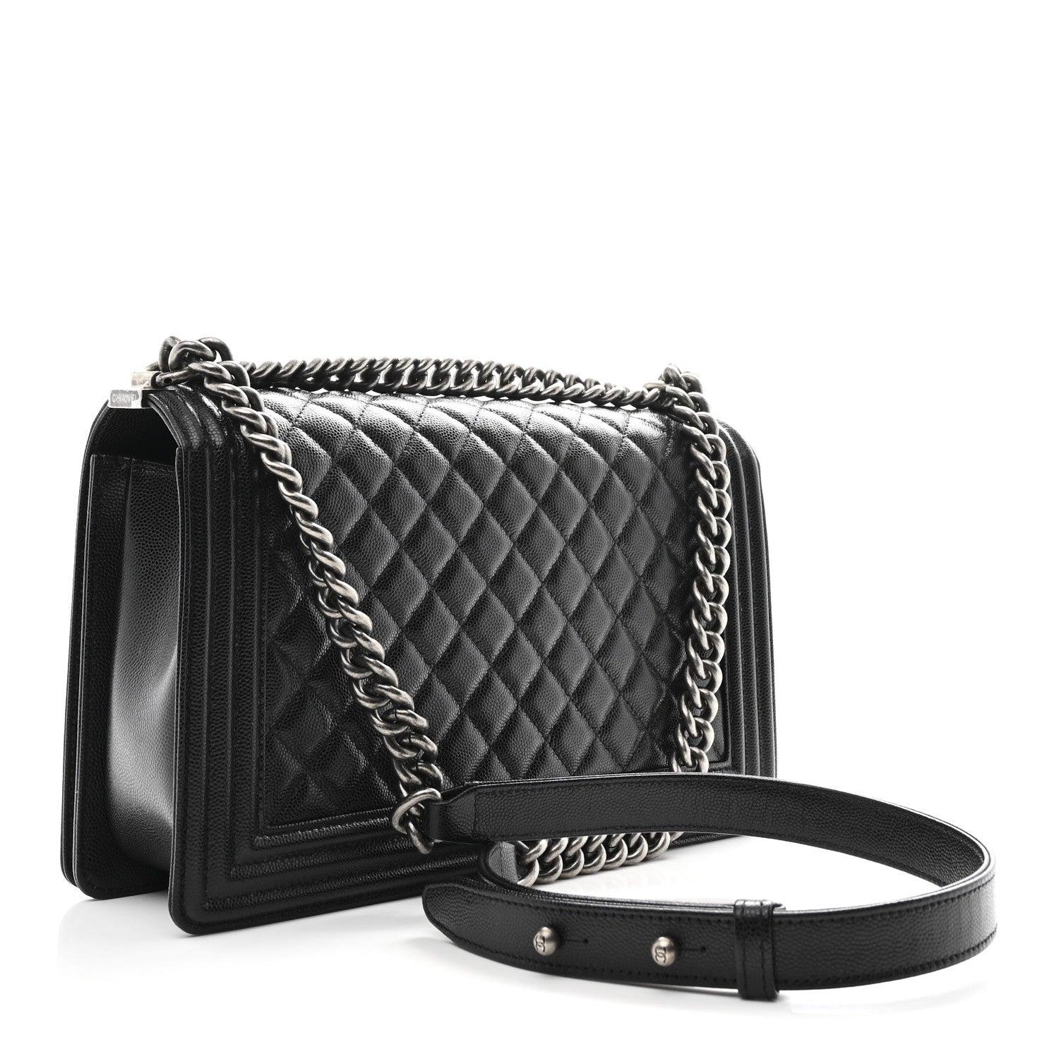 Chanel Caviar Quilted New Medium Boy Flap Black 3 of 10