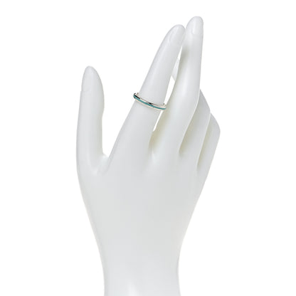 Tiffany Sterling Silver Enamel Stackable Ring Blue 54 7 2 of 5
