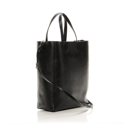 Celine Grained Calfskin Small Vertical Cabas Black 3 of 9