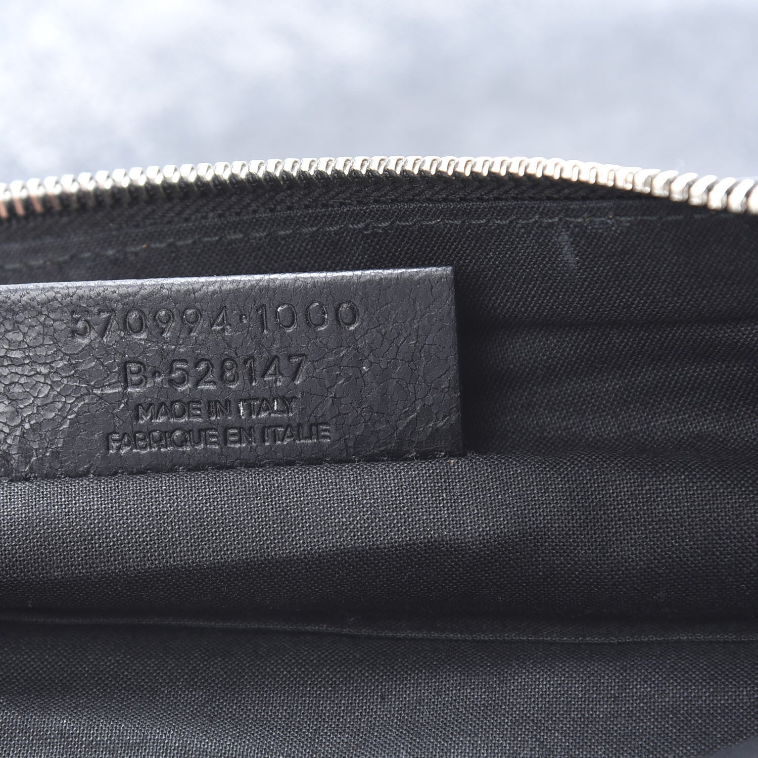 Balenciaga Agneau Classic Silver Hardware Pouch Clutch Black 7 of 7
