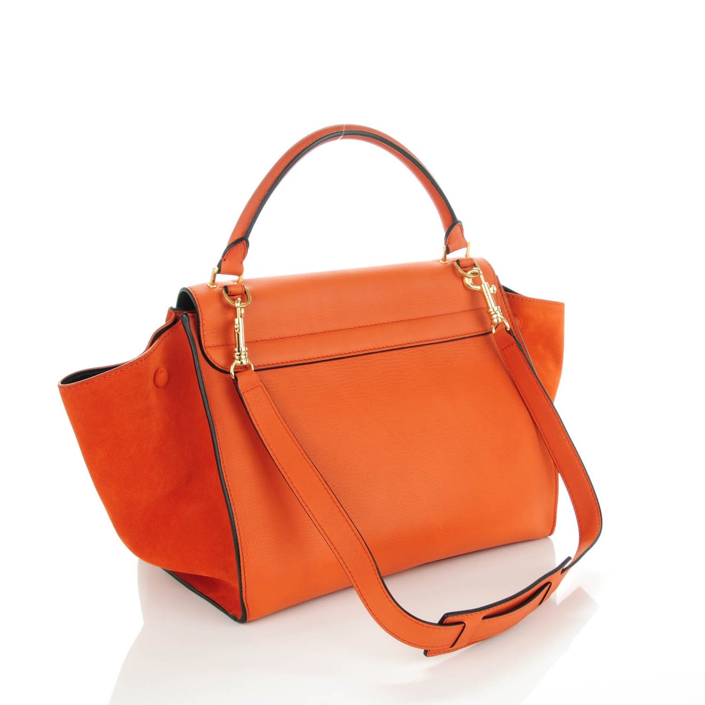 Drummed Calfskin Medium Trapeze Orange