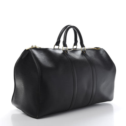 Louis Vuitton Epi Keepall 50 Black 2 of 14