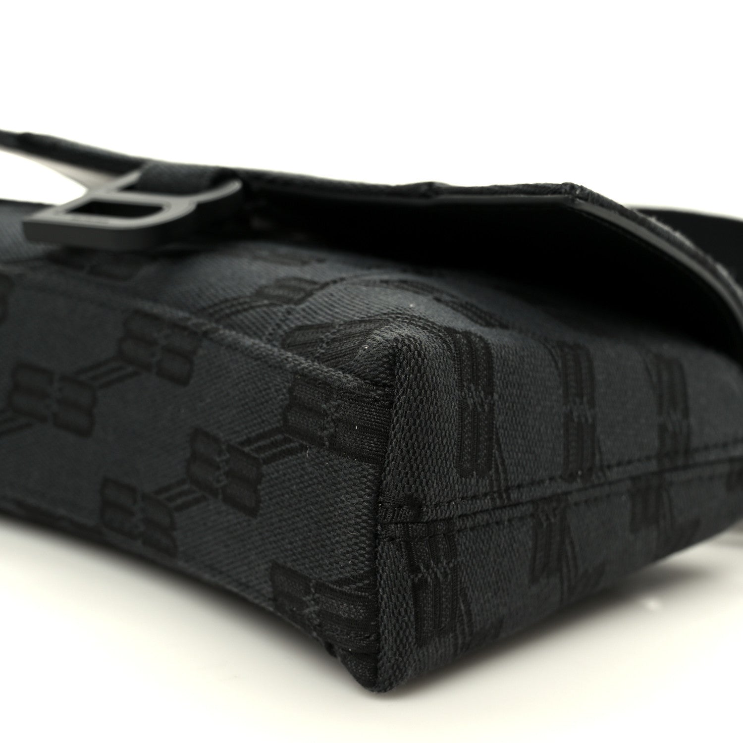 Balenciaga BB Jacquard Monogram  XSS Downtown Shoulder Bag Black 10 of 10
