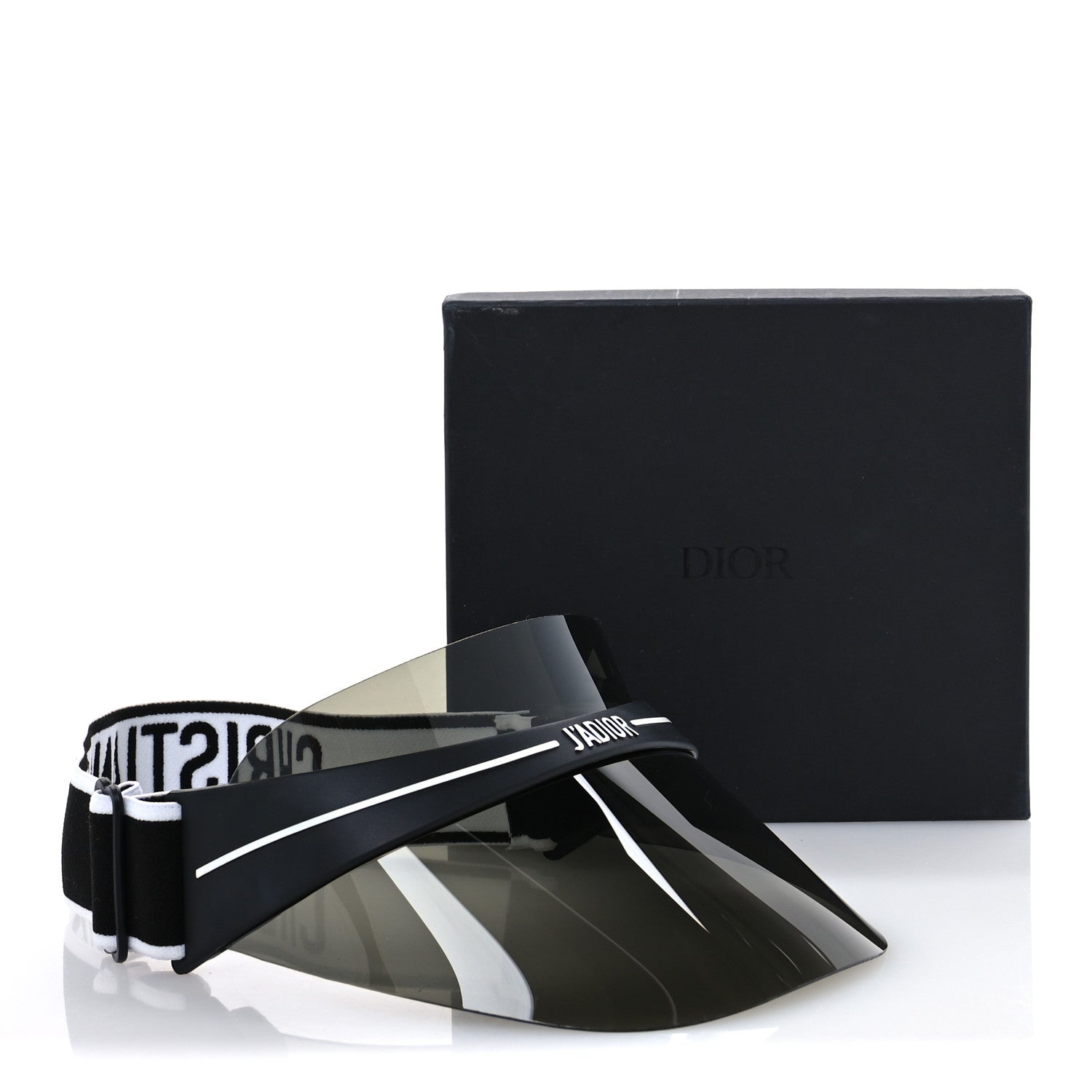 Christian Dior Mirrored DiorClub1 Sun Visor Black 11 of 11