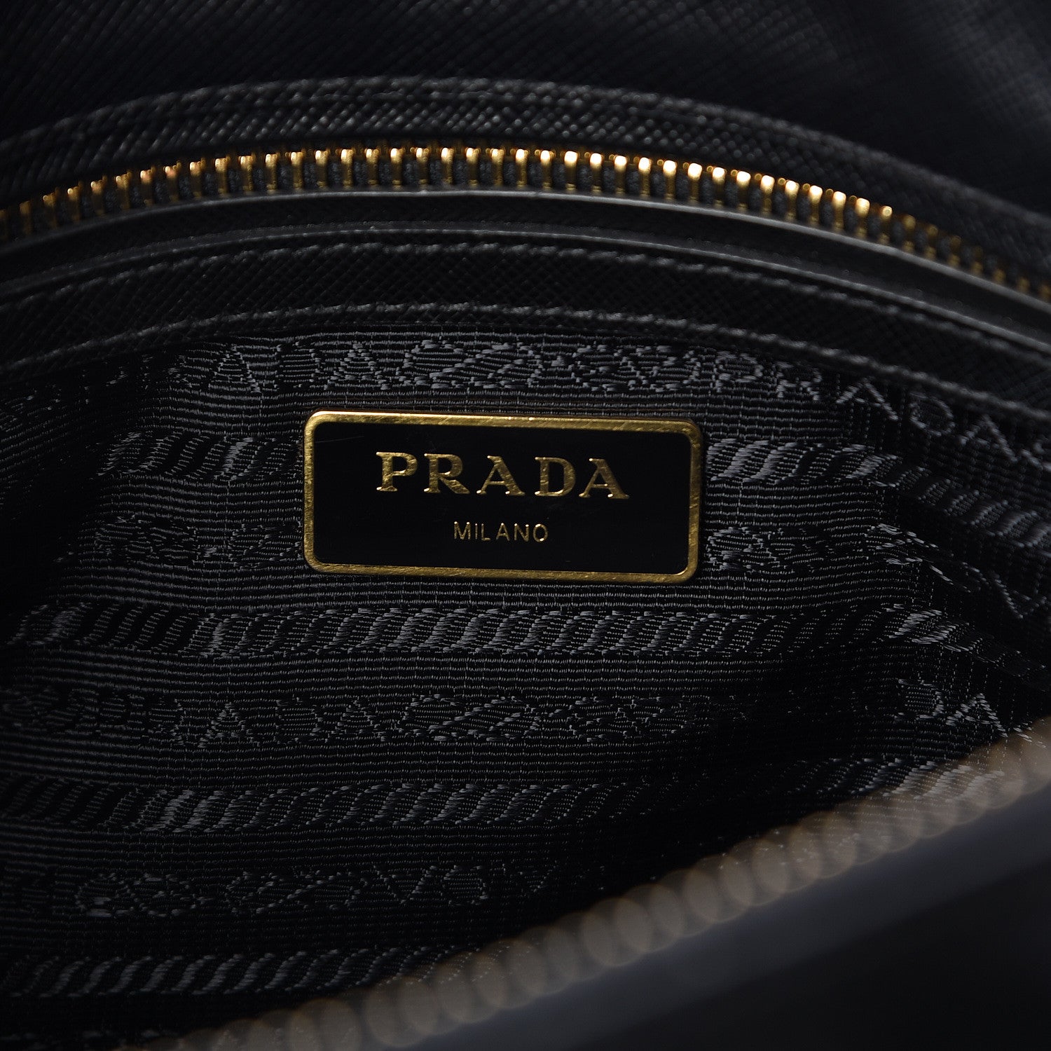 Prada Saffiano Mini Galleria Double Zip Tote Black 6 of 9