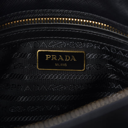 Prada Saffiano Mini Galleria Double Zip Tote Black 6 of 9