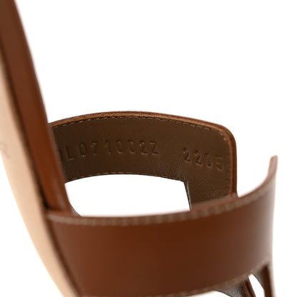 Hermes Calfskin Oasis Sandals 36 Gold 7 of 9