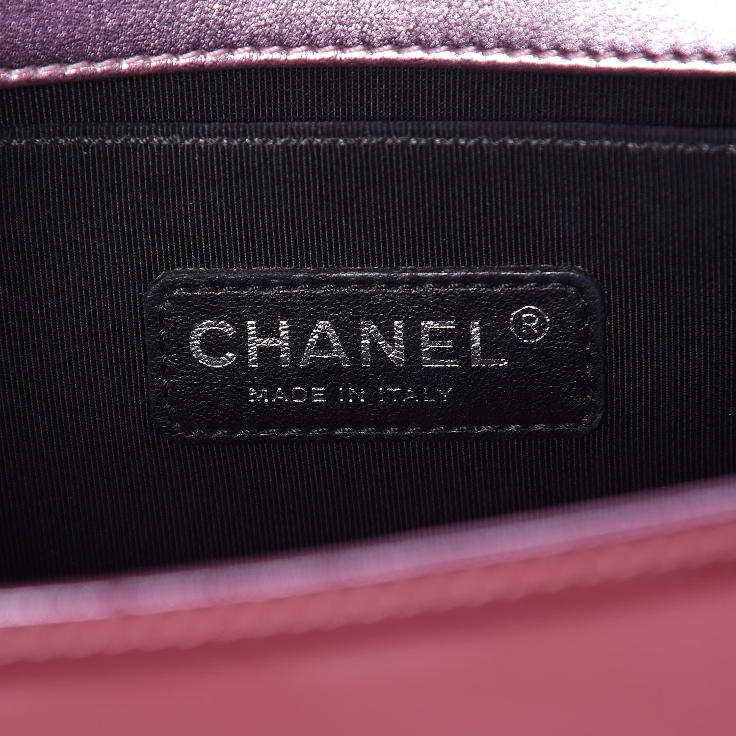 Chanel Metallic Patent Calfskin Quilted Medium Boy Flap Light Pink 6 of 8