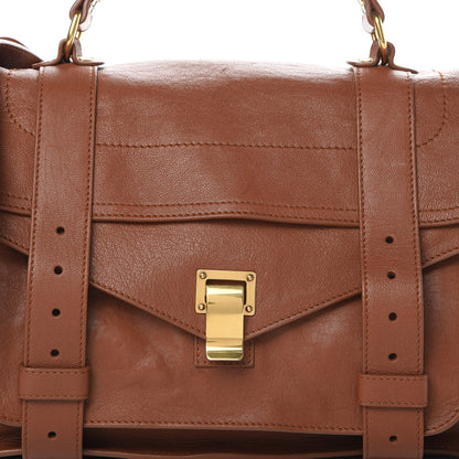 Proenza Schouler Lambskin Medium PS1 Satchel Saddle 9 of 16
