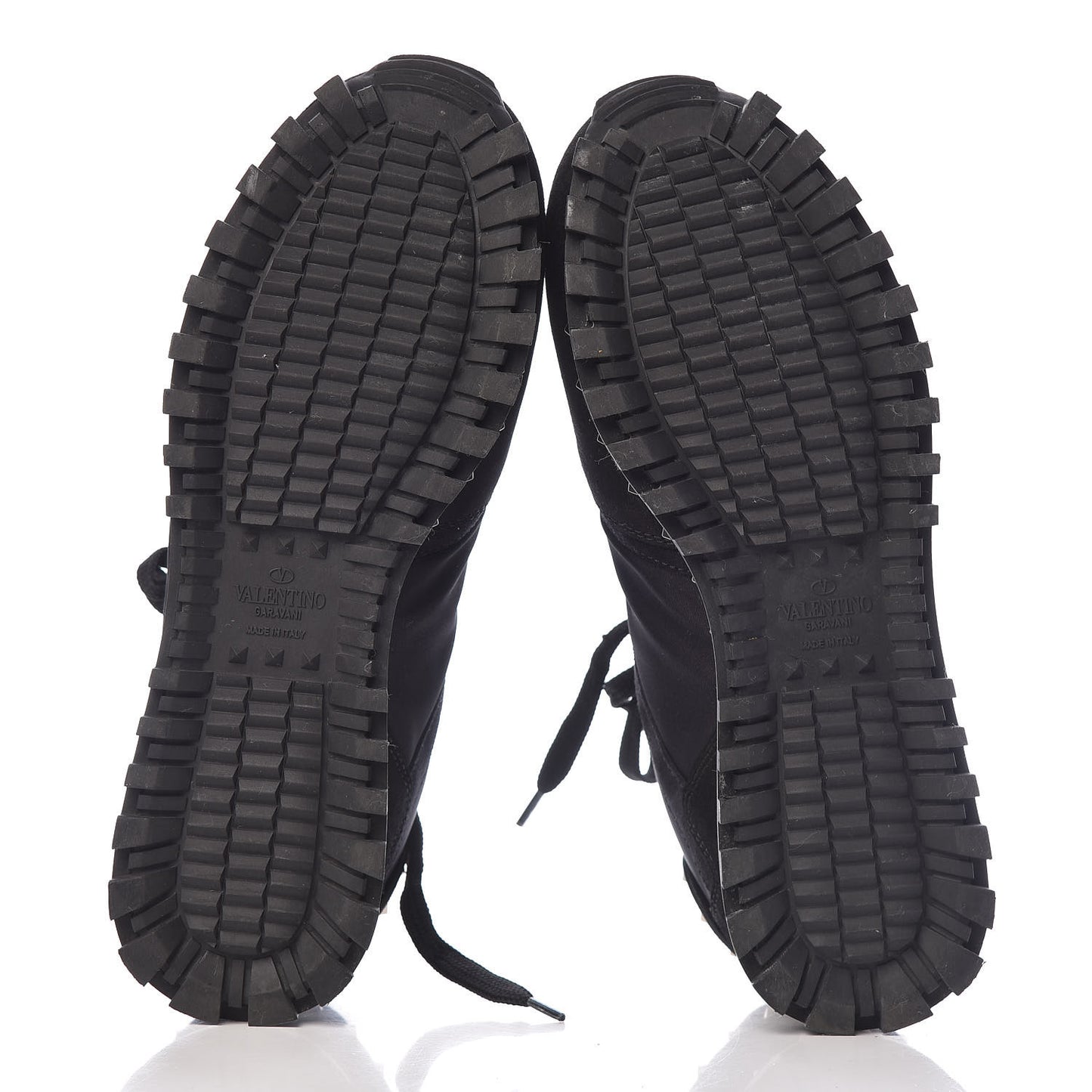Suede Nylon Camouflage Womens Soul Rockstud Sneakers 39 Black