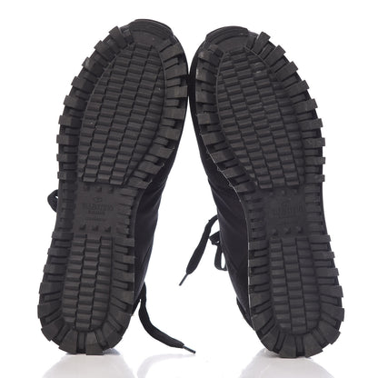 Valentino Garavani Suede Nylon Camouflage Womens Soul Rockstud Sneakers 39 Black 7 of 14