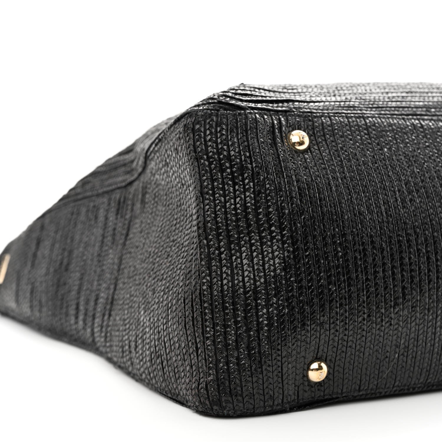 Fendi Raffia Twins Tote Black 9 of 13