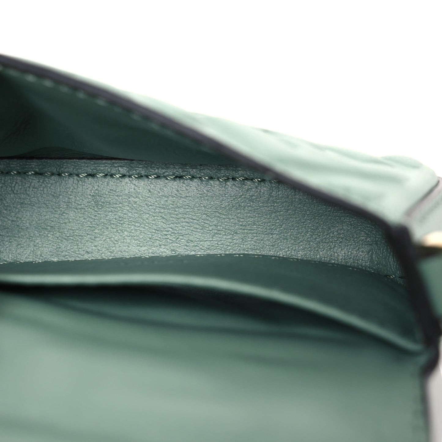 Nappa Matisse FF Embossed Nano Maxi Buckle Baguette Charm Menta