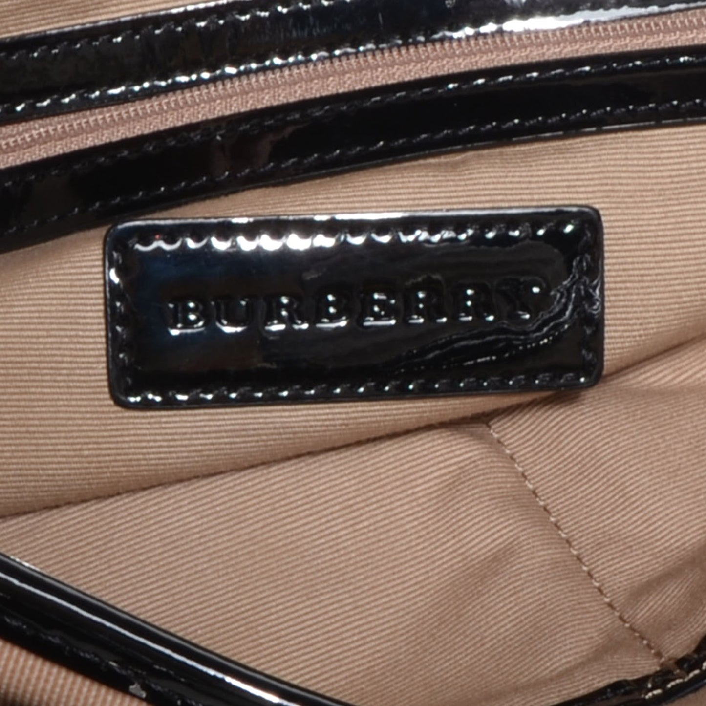Patent Nova Check Portrait Tote Black