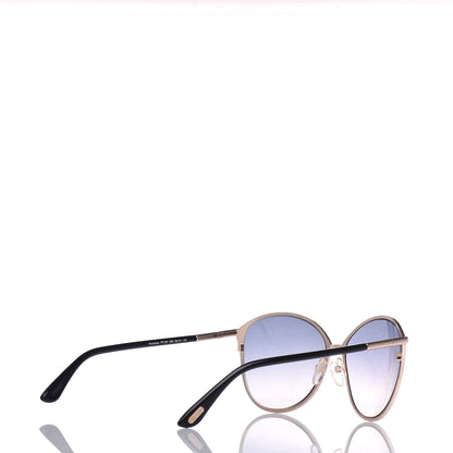 Tom Ford Penelope Vintage Round Sunglasses TF320 Black 4 of 8