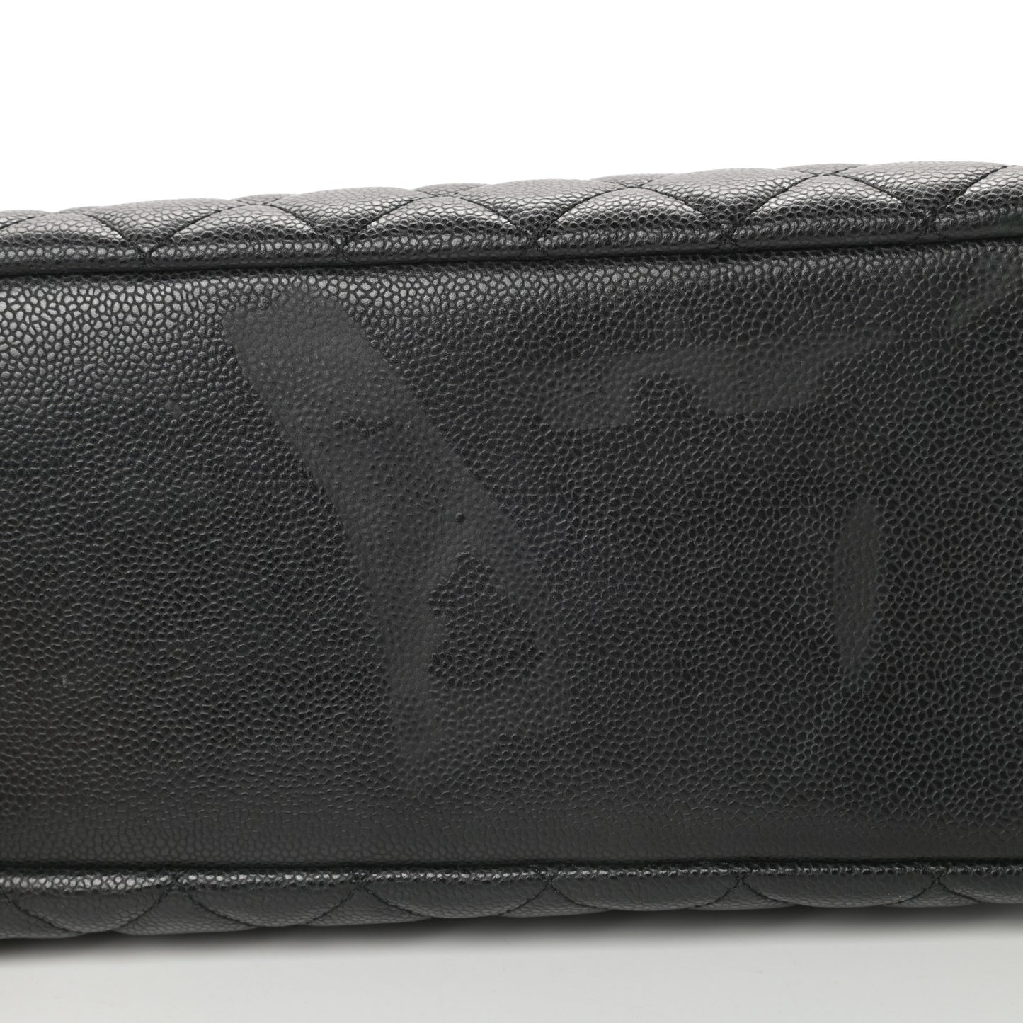 Caviar Quilted Grand Shopping Tote GST Black