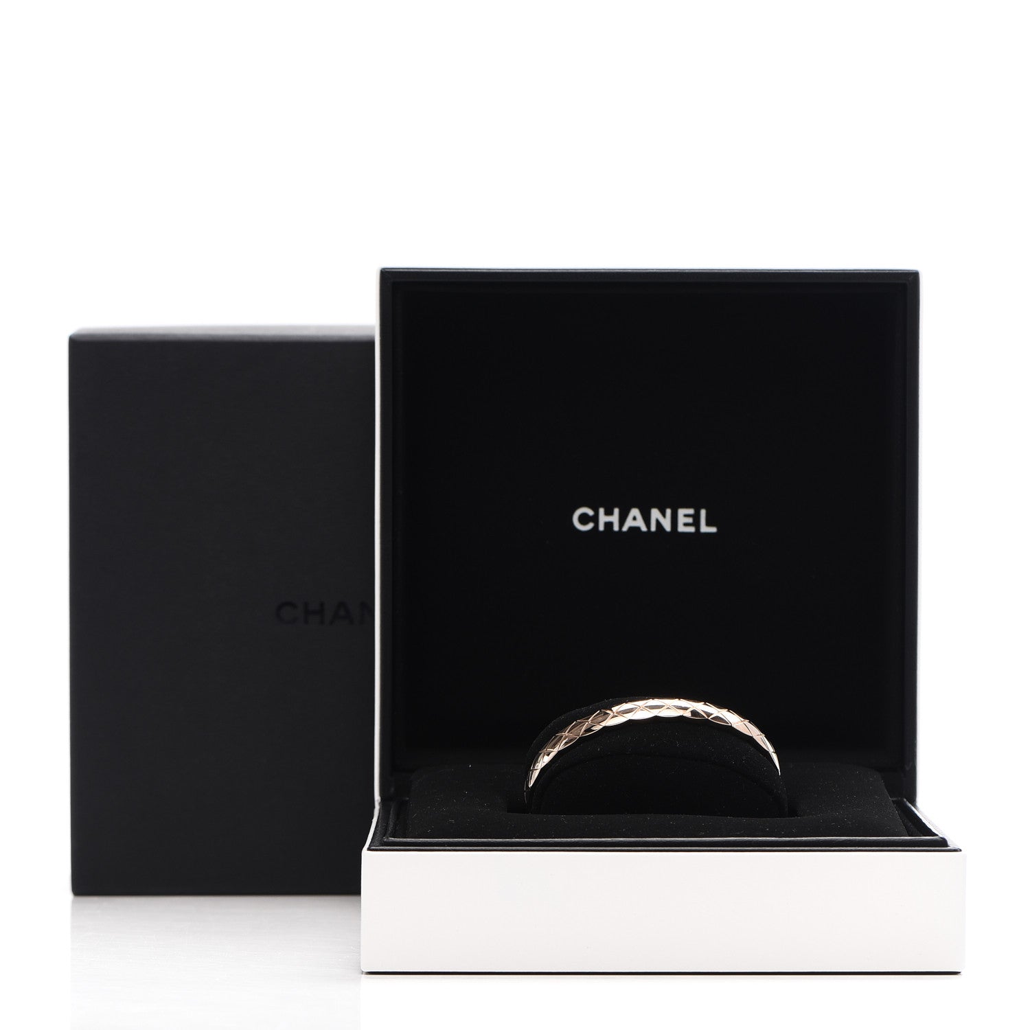 Chanel 18K Beige Gold Coco Crush Bangle Bracelet S 5 of 5