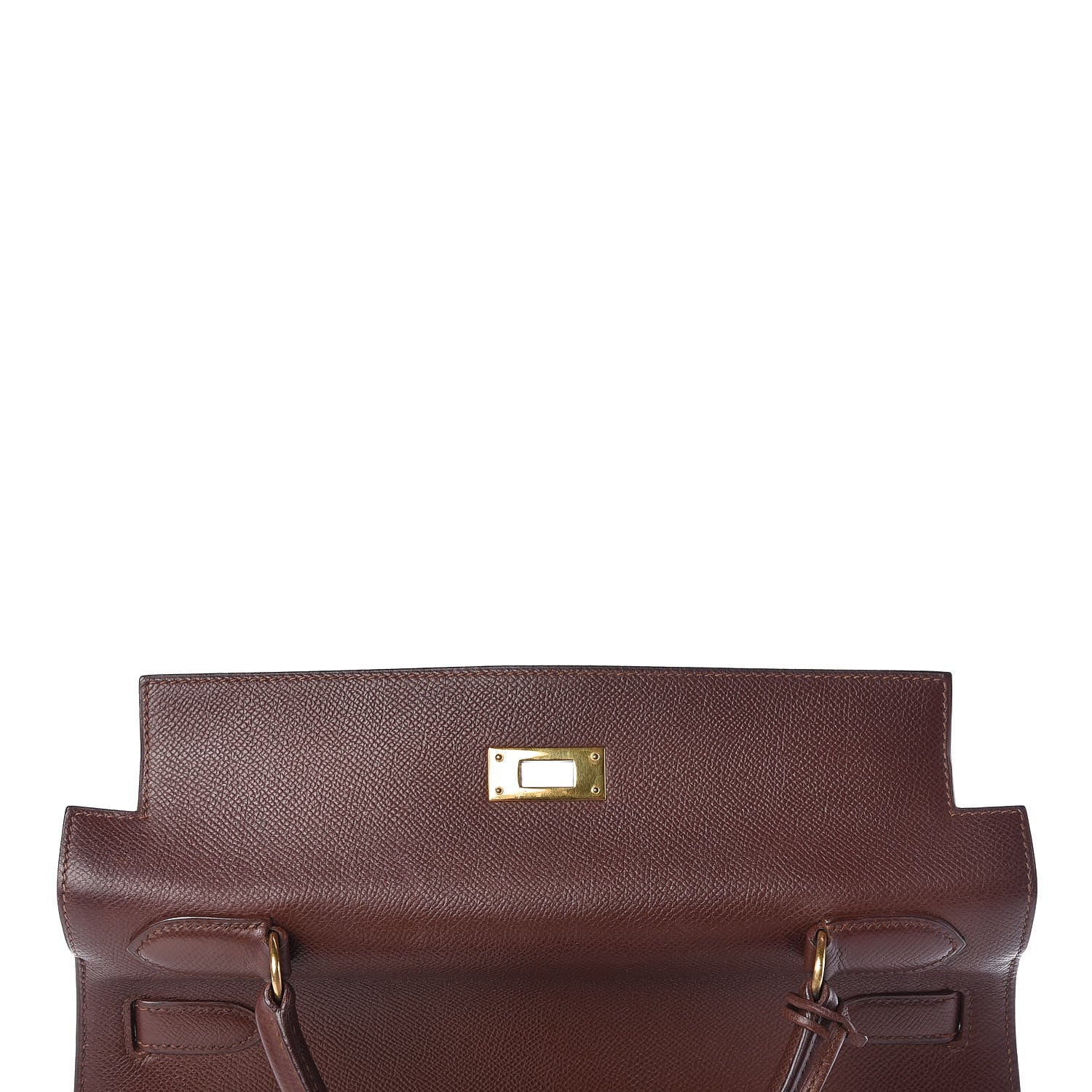 Hermes Courchevel Kelly Sellier 32 Chocolate 16 of 34