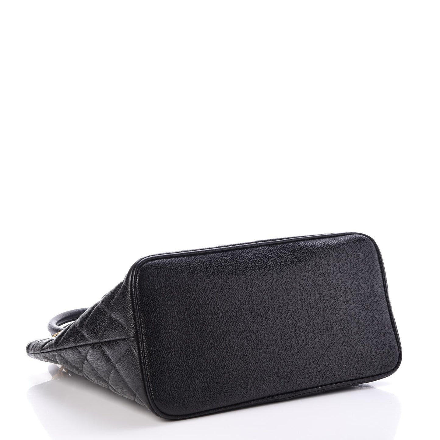 Caviar Quilted Medallion Tote Black