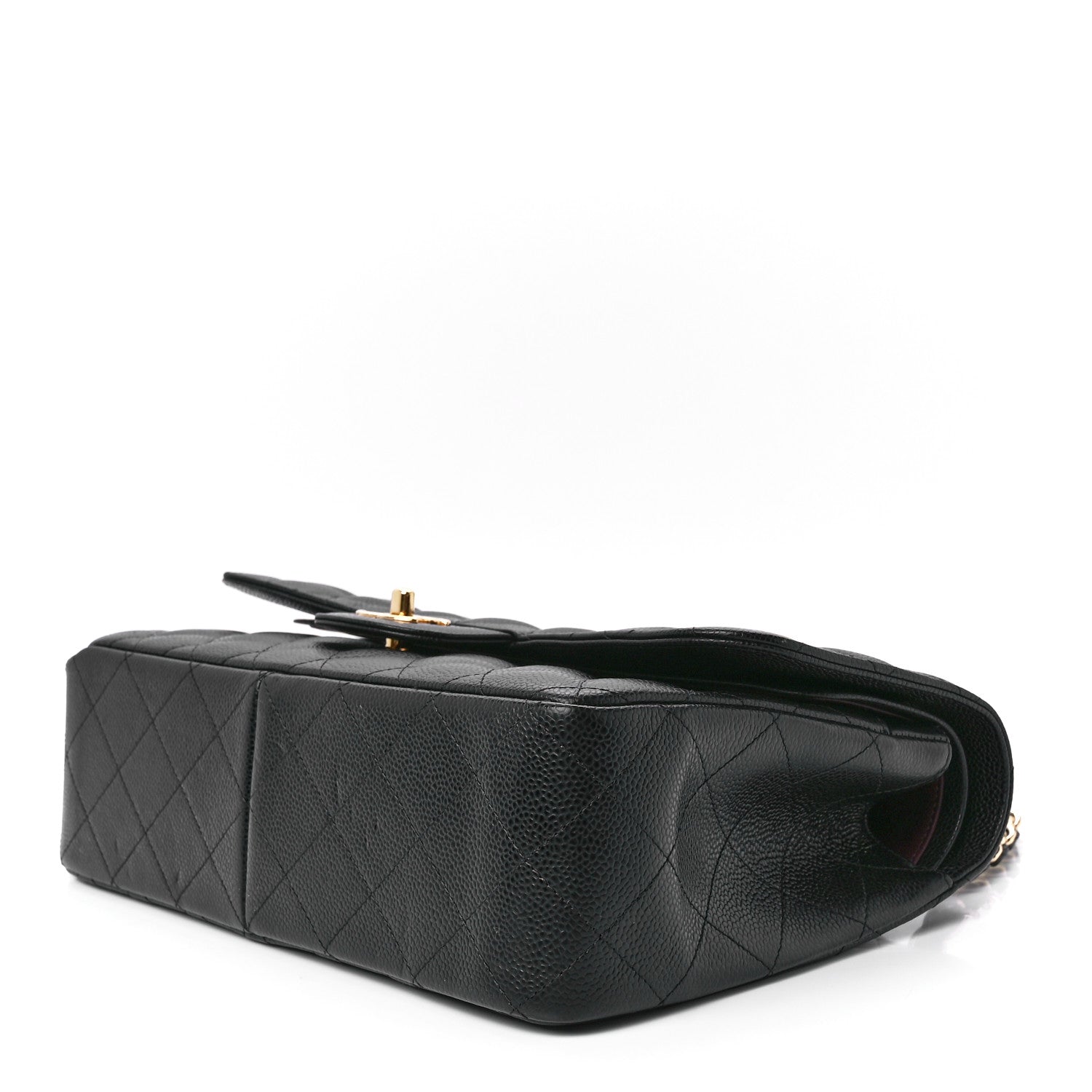 Chanel Caviar Quilted Jumbo Double Flap Black 10 of 12