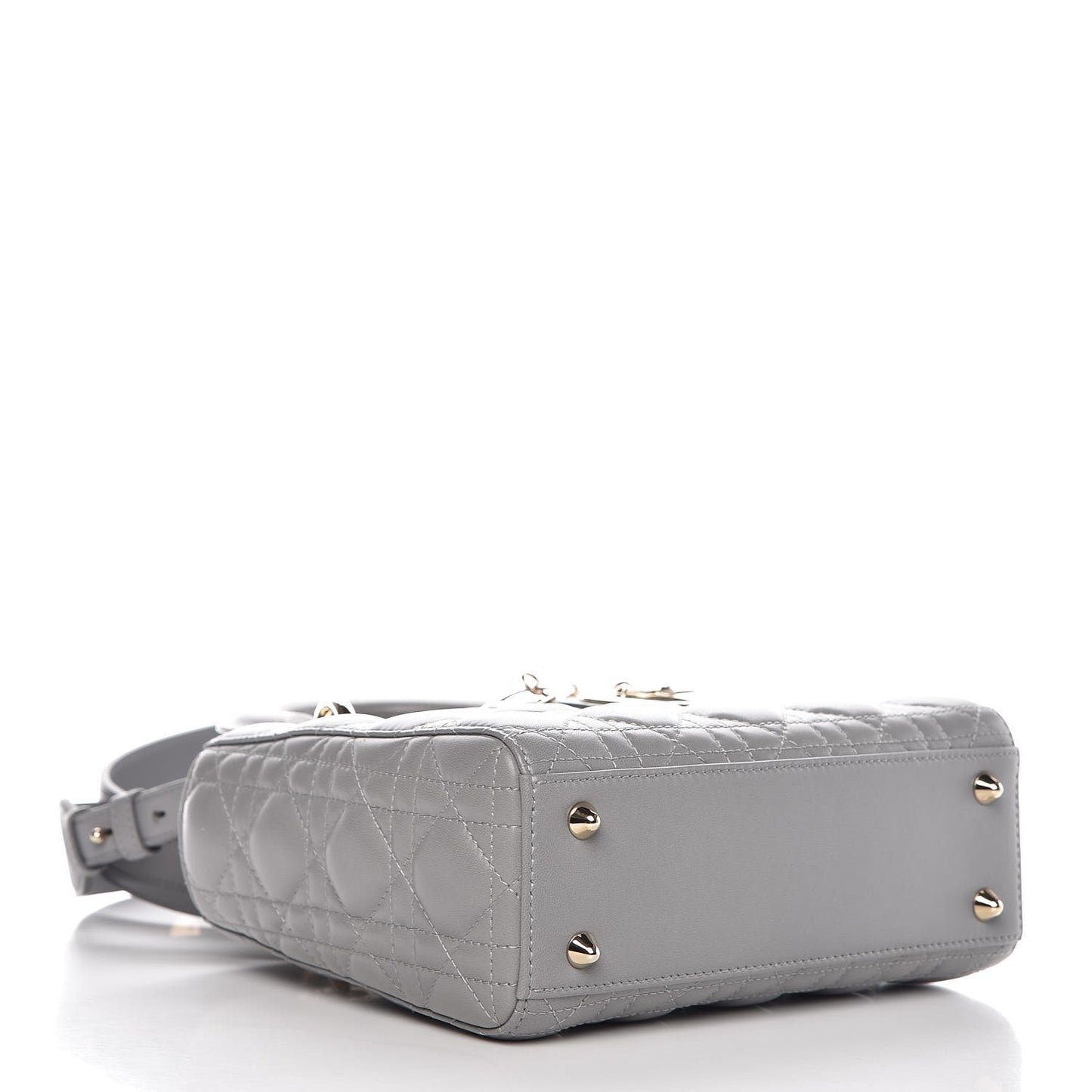 Lambskin Cannage Small My Lady Dior Gris