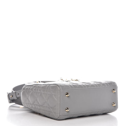 Christian Dior Lambskin Cannage Small My Lady Dior Gris 4 of 9