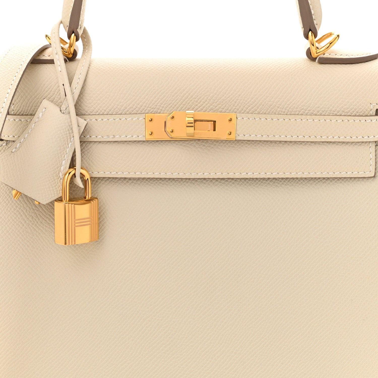 Hermes Epsom Kelly Sellier 25 Craie 8 of 12