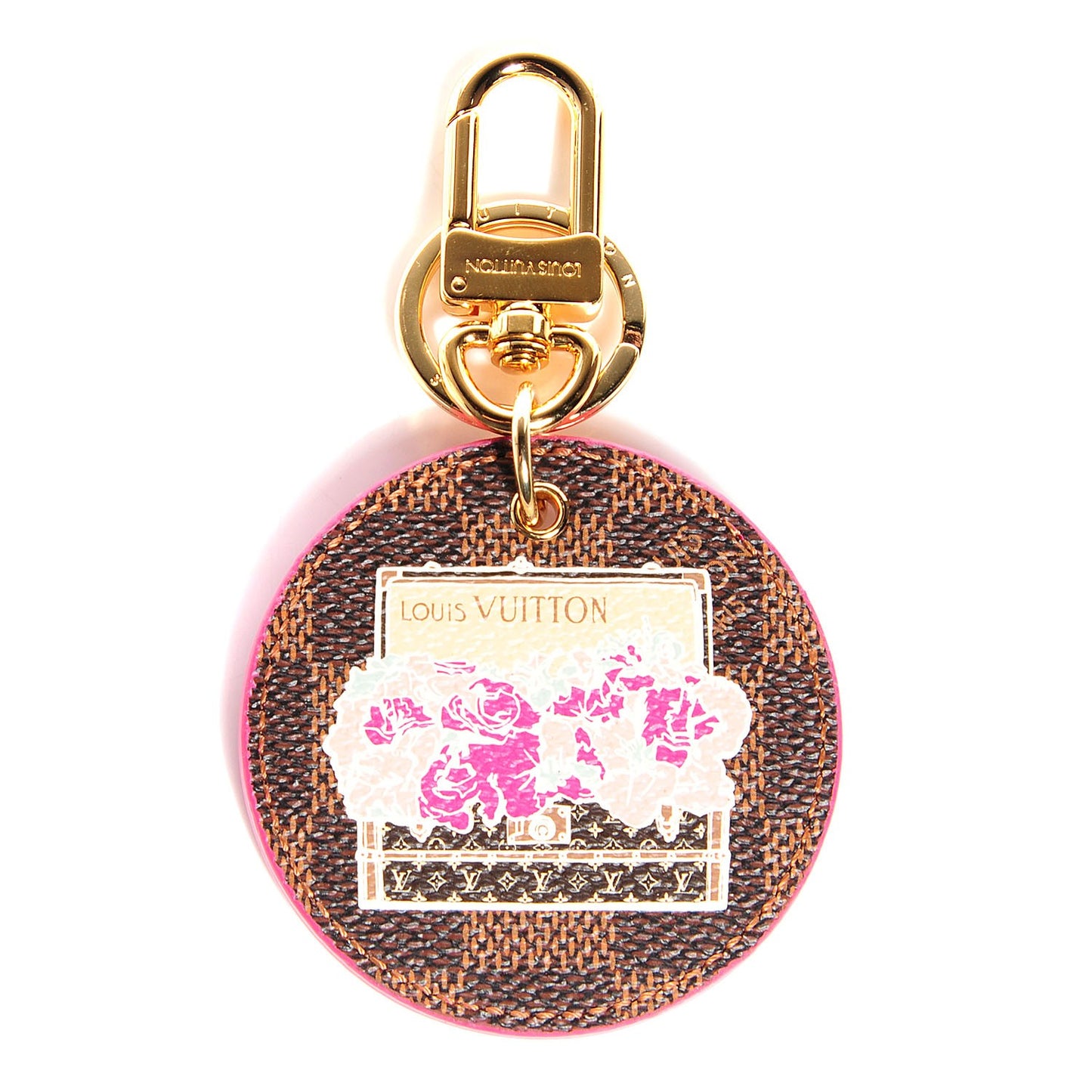 Damier Ebene Illustre Posies Bag Charm