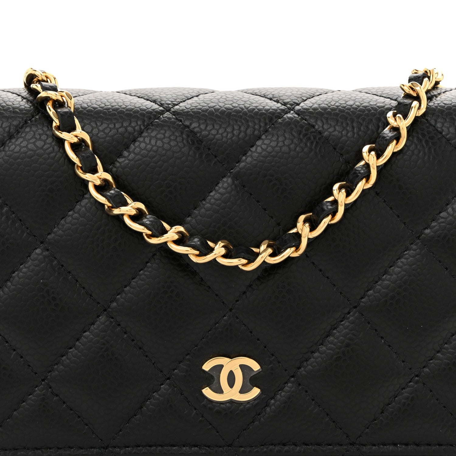 Chanel Caviar Quilted Wallet on Chain WOC Black 8 of 11