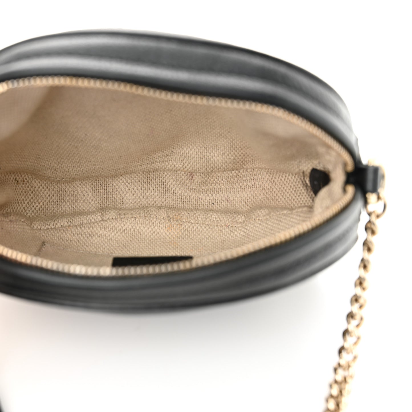 Pebbled Calfskin Mini Soho Chain Bag Black