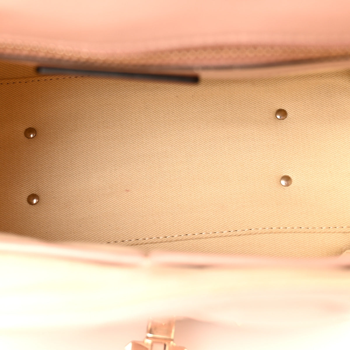 Nappa Medium Candystud Top Handle Bag Poudre
