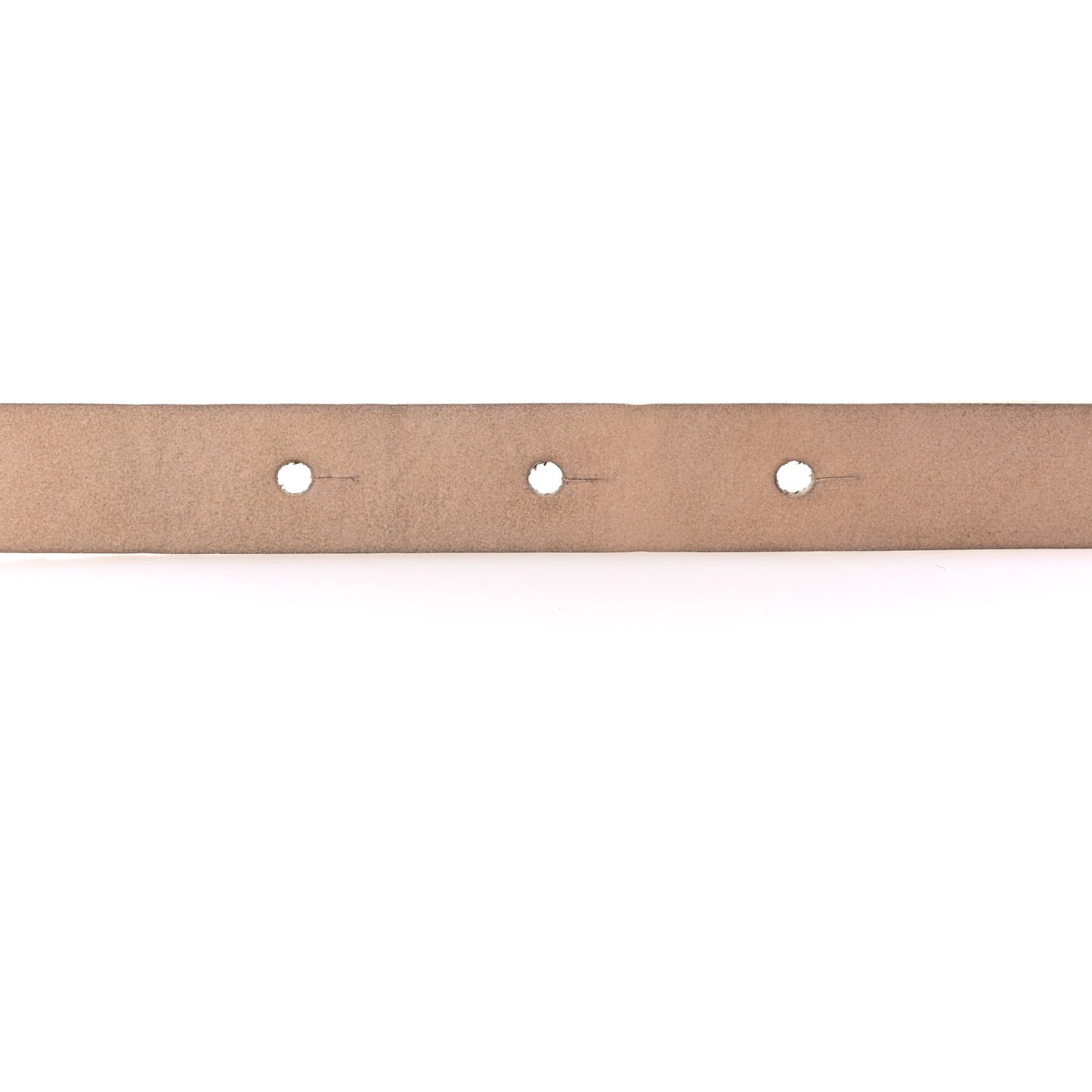 Pearlized Snakeskin CC Logo Skinny Belt 85 34 Beige