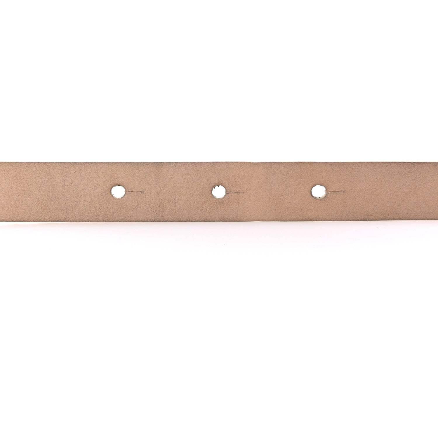 Chanel Pearlized Snakeskin CC Logo Skinny Belt 85 34 Beige 3 of 6