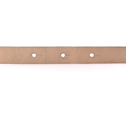 Chanel Pearlized Snakeskin CC Logo Skinny Belt 85 34 Beige 3 of 6
