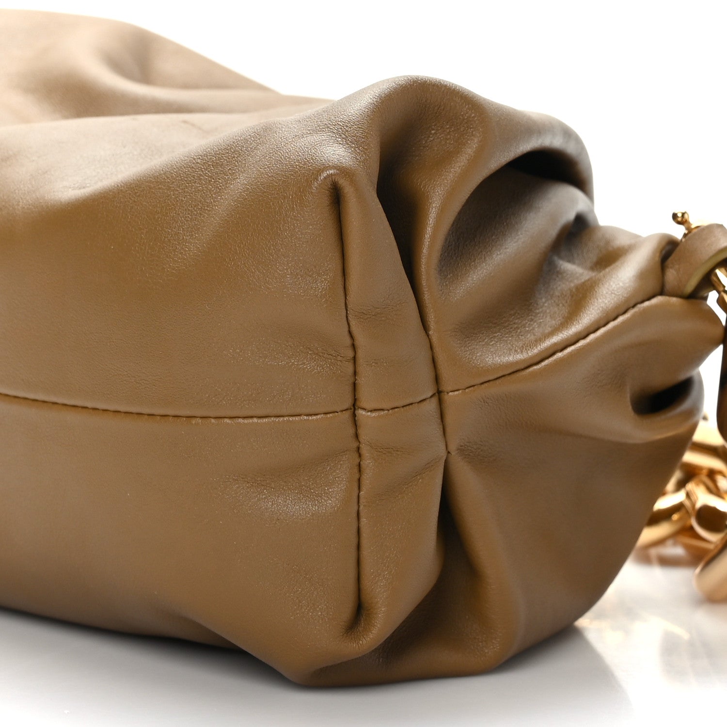 Bottega Veneta Calfskin The Pouch Chain Cammello 9 of 10